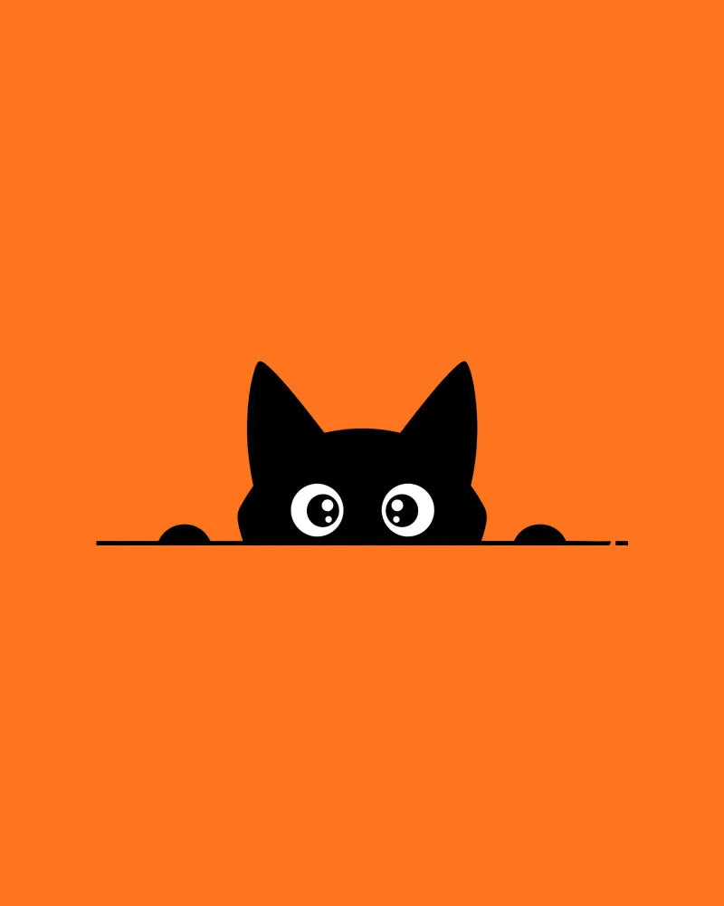 Interior sticker for switch "Black cat", 1 pc.