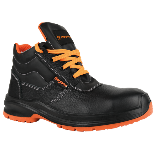 BAYMAX GOLDEN BX-03 LEATHER LACE-UP BOOTS (S3) - SIZE 41