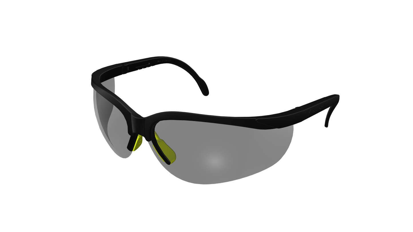 BAYMAX S-600 STYLE WORK SAFETY GLASSES (ANTI-FOG) – SMOKED