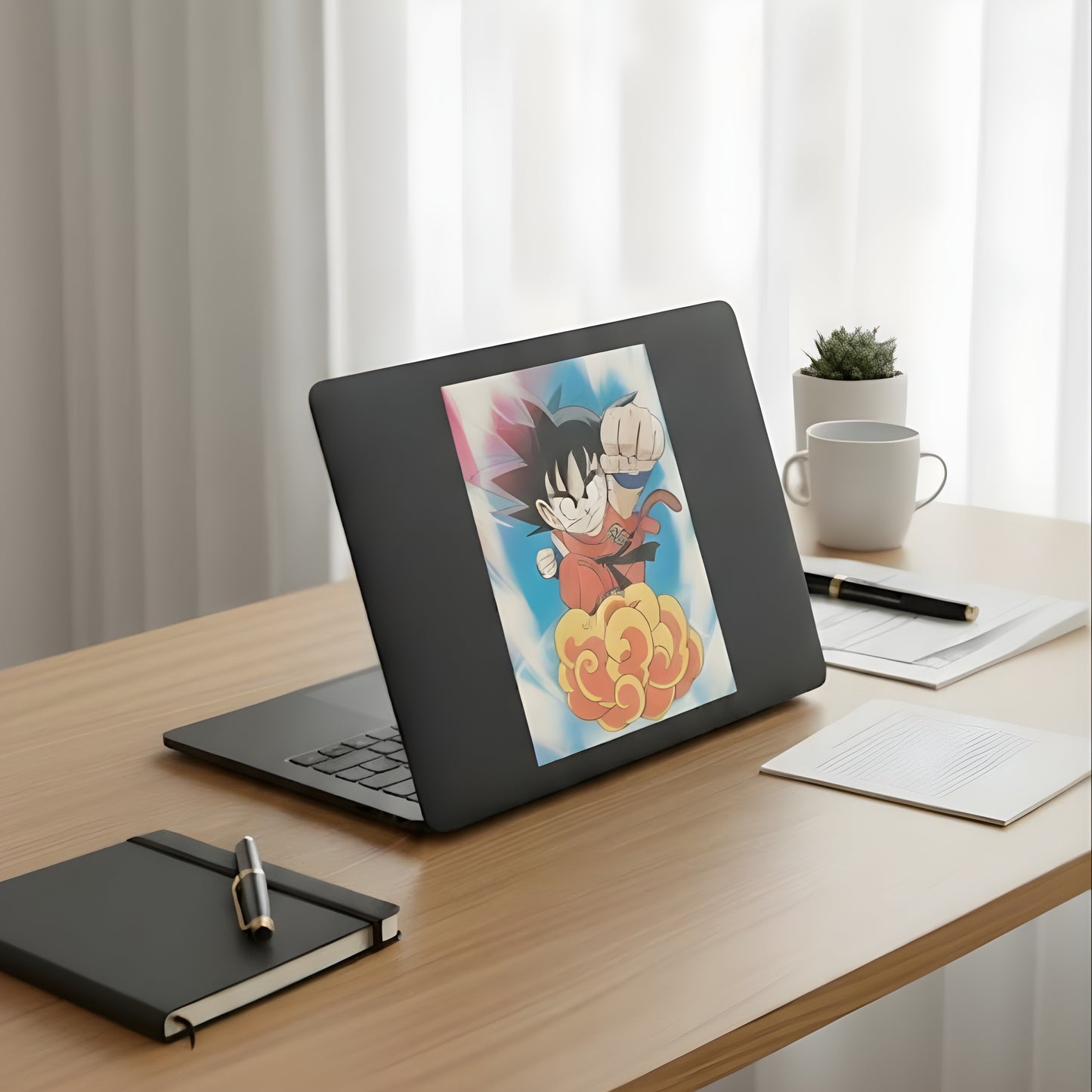 3D Lenticular Poster Golden Aura Warrior Transformation Motion Sticker 30x40cm Art