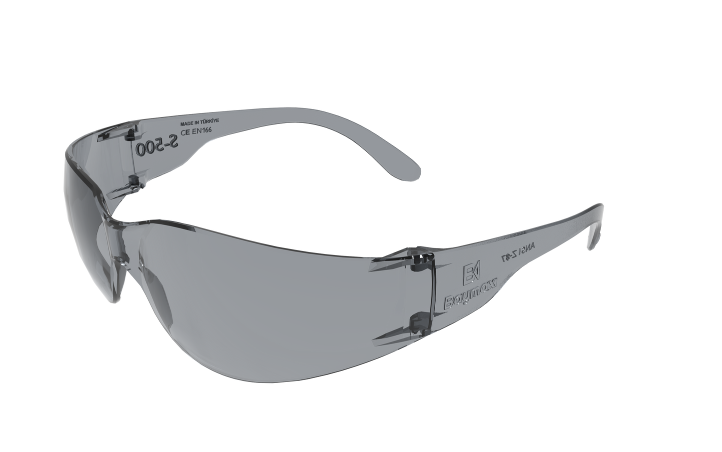 BAYMAX S-500 WORK SAFETY GLASSES (ANTI-FOG) – SMOKED