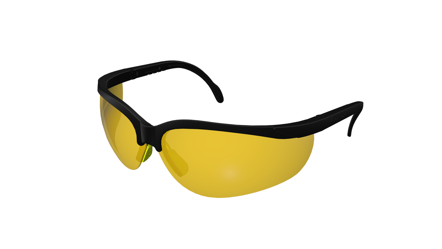 BAYMAX S-600 STYLE WORK SAFETY GLASSES (ANTI-FOG) – YELLOW