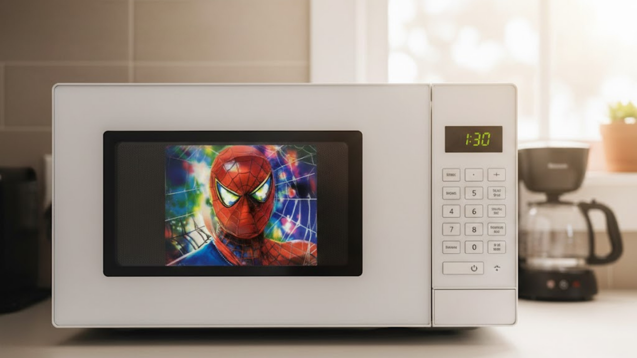 Multiverse Defenders 3D Holographic Poster Urban Web Warriors Motion Sticker 30x40cm