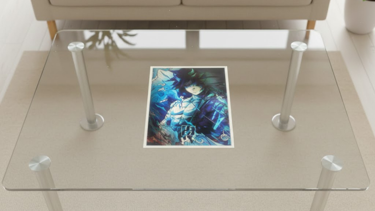 3D Lenticular Poster Water Elemental Warrior Motion Sticker 30x40cm Anime Wall Art