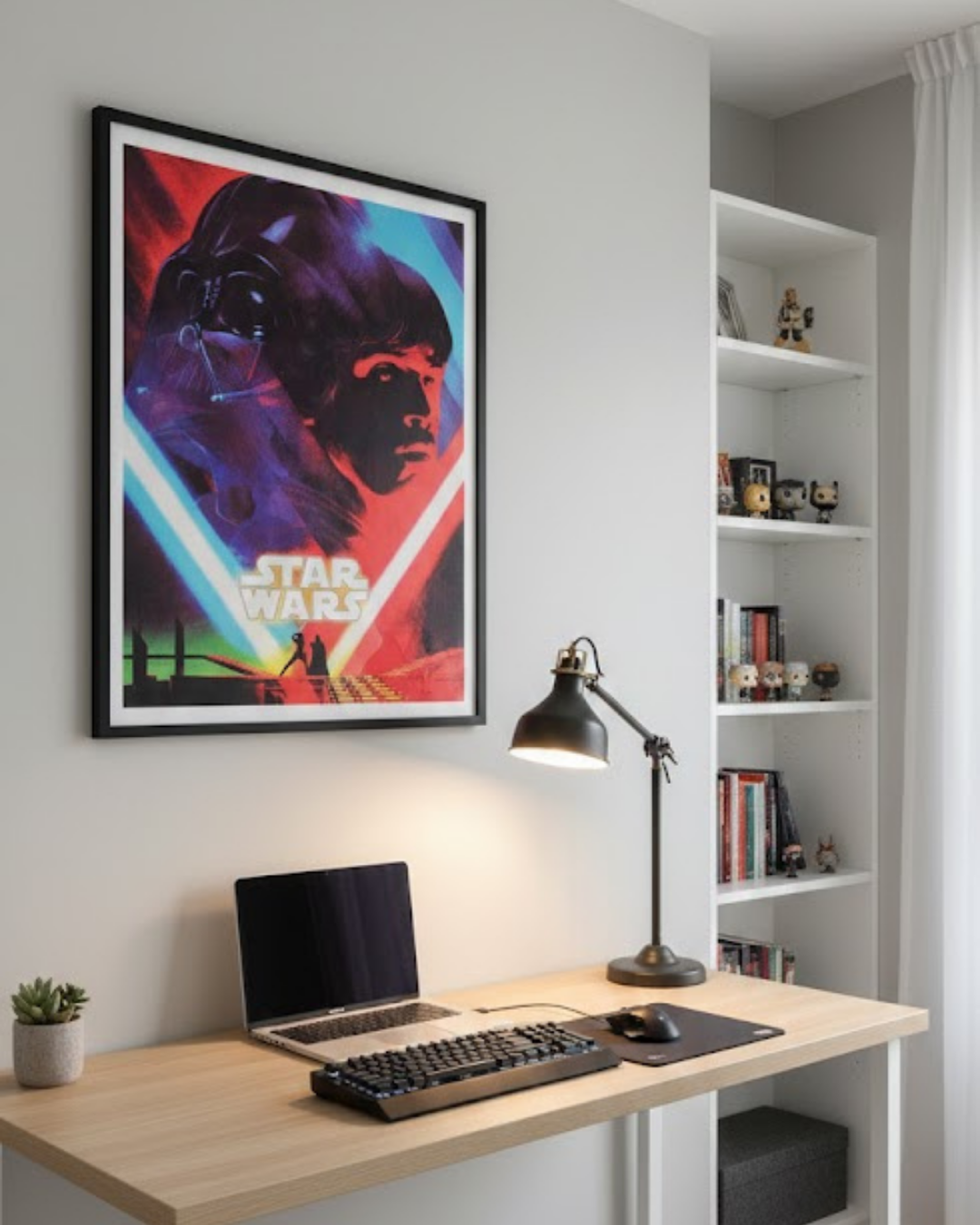 Galactic Father vs Son 3D Motion Sticker - Dark Masked Lord - 30x40cm Wall Decor