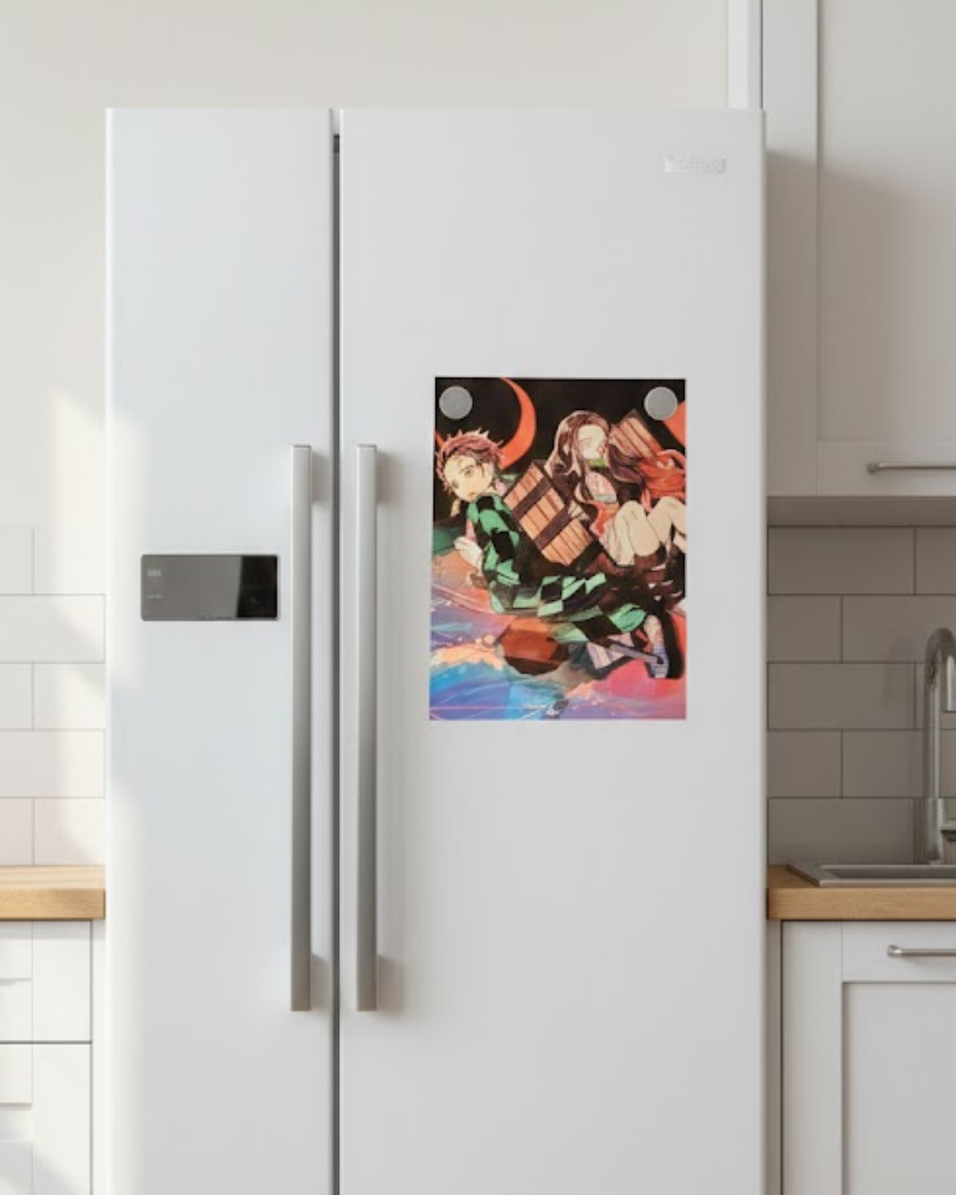 Poster Water Elemental Warrior Motion 3D Lenticular Sticker 30x40cm Anime Wall Art