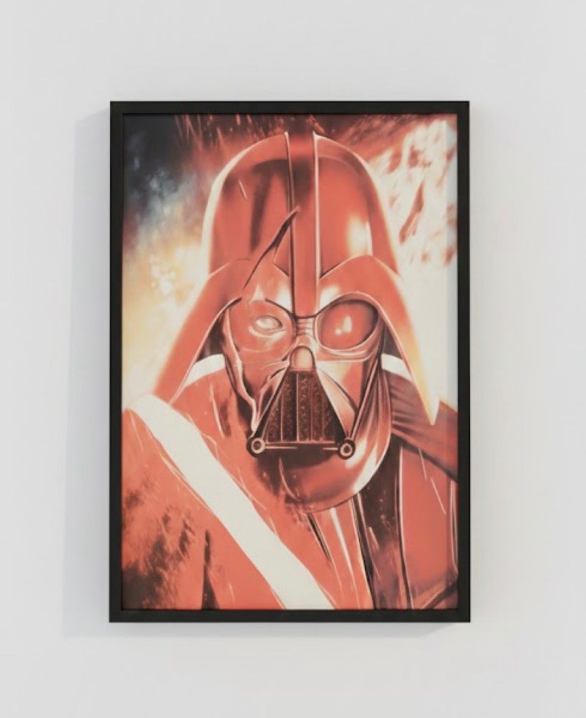 3D Motion Wall Art - Tech Warrior Red Glow - 12x16 inch