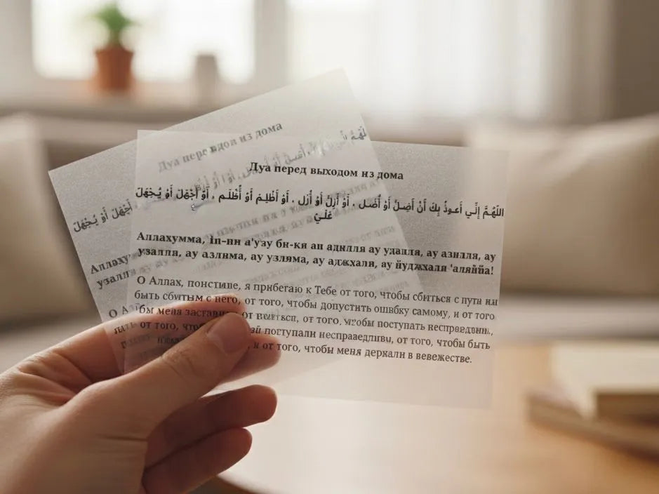 Dua stickers before leaving the house / Door sticker