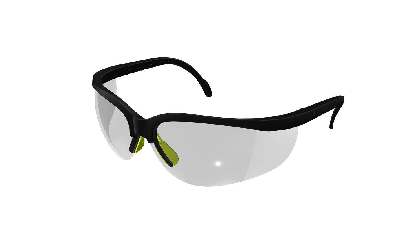 BAYMAX S-600 STYLE WORK SAFETY GLASSES (ANTI FOG)- TRANSPARENT