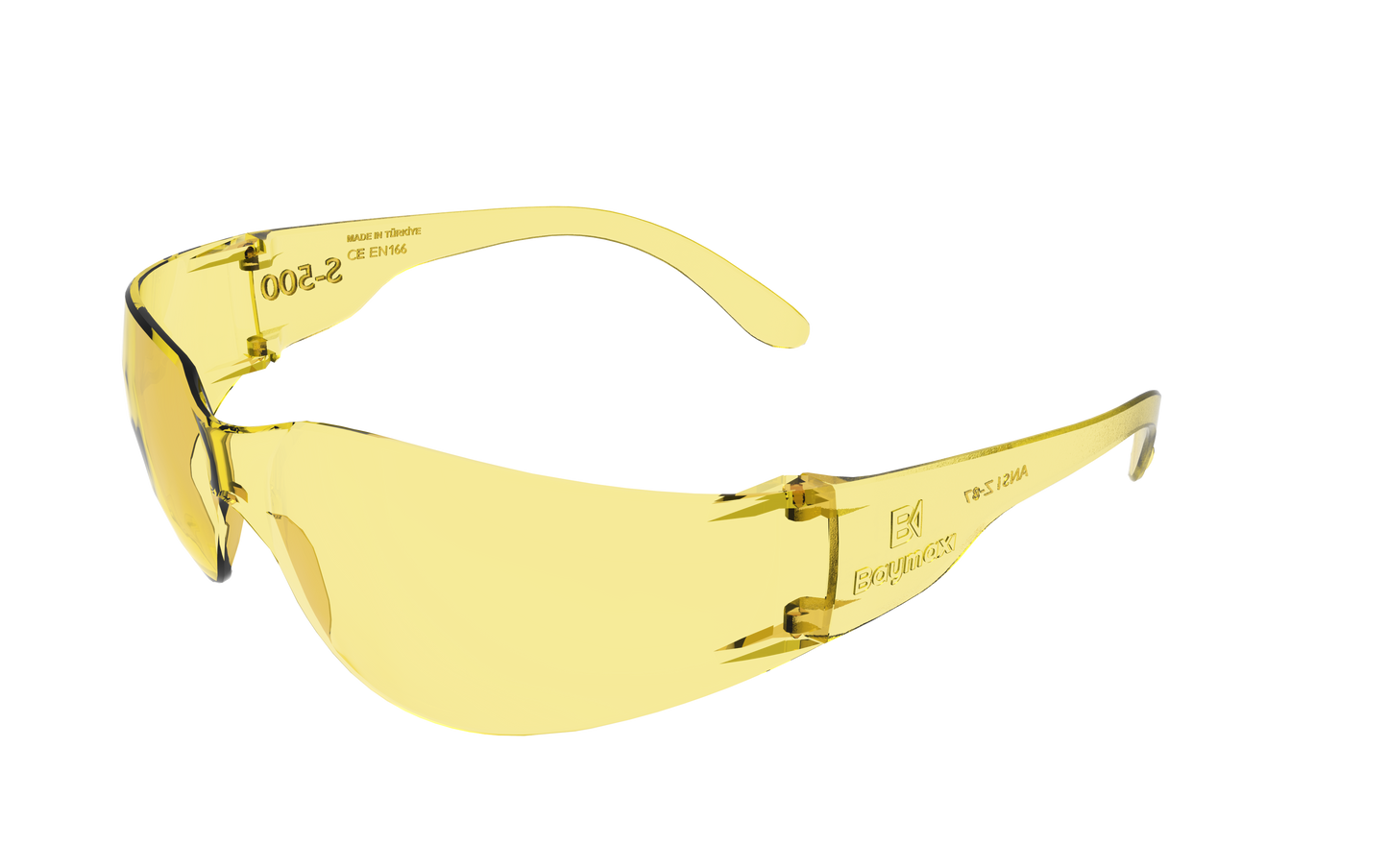 BAYMAX S-500 WORK SAFETY GLASSES (ANTI FOG)- YELLOW
