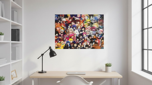 Anime Mix 3D Holographic Poster SAO One Piece Naruto DBZ Motion Sticker 30x40cm