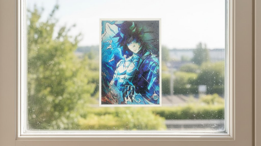 3D Lenticular Poster Water Elemental Warrior Motion Sticker 30x40cm Anime Wall Art