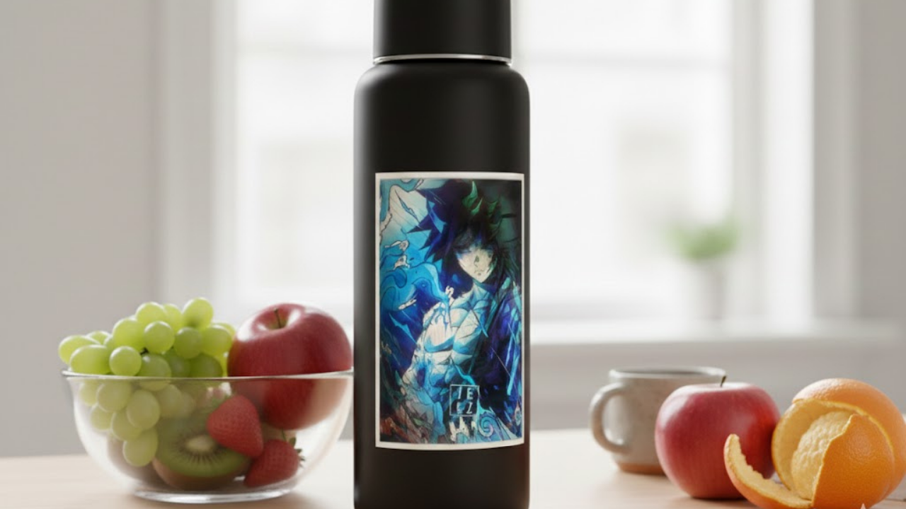 3D Lenticular Poster Water Elemental Warrior Motion Sticker 30x40cm Anime Wall Art