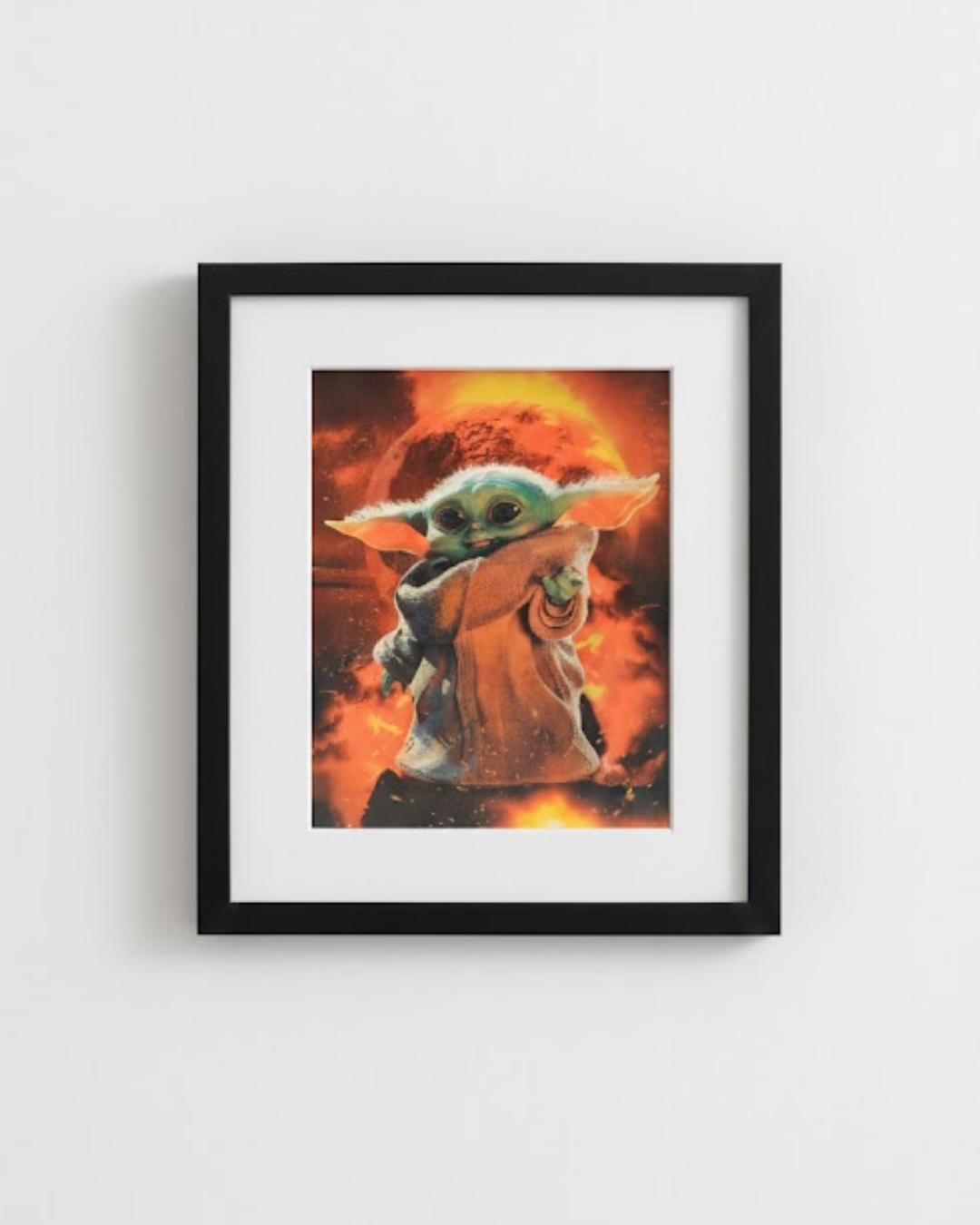 3D Lenticular Poster The Little Green Child Motion Sticker 30x40cm Space Friend Art