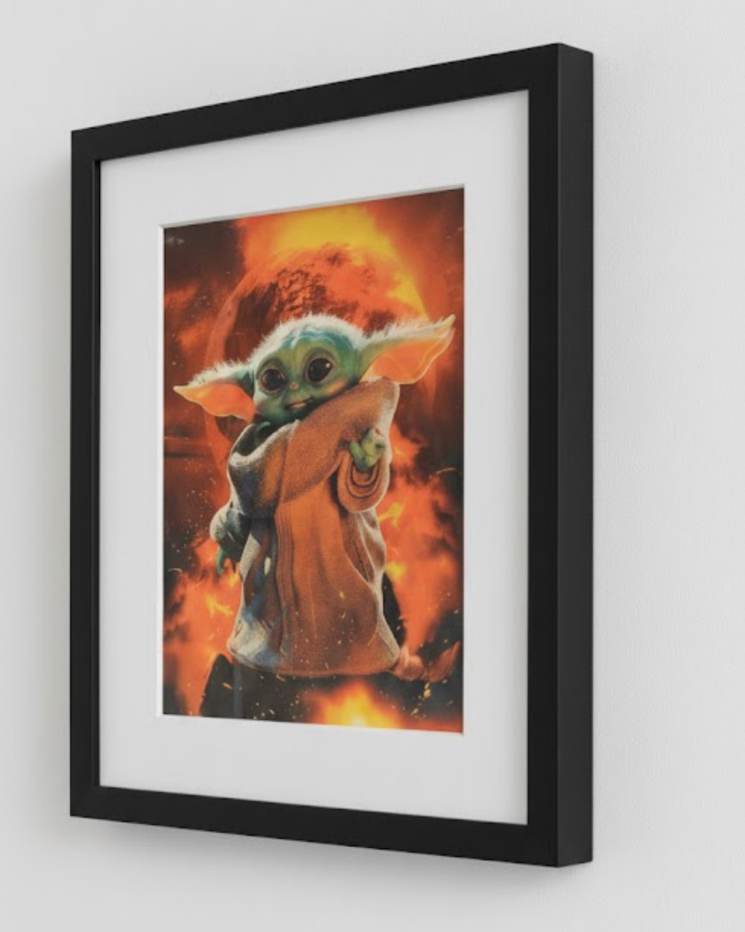 3D Lenticular Poster The Little Green Child Motion Sticker 30x40cm Space Friend Art