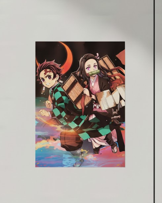 Poster Water Elemental Warrior Motion 3D Lenticular Sticker 30x40cm Anime Wall Art