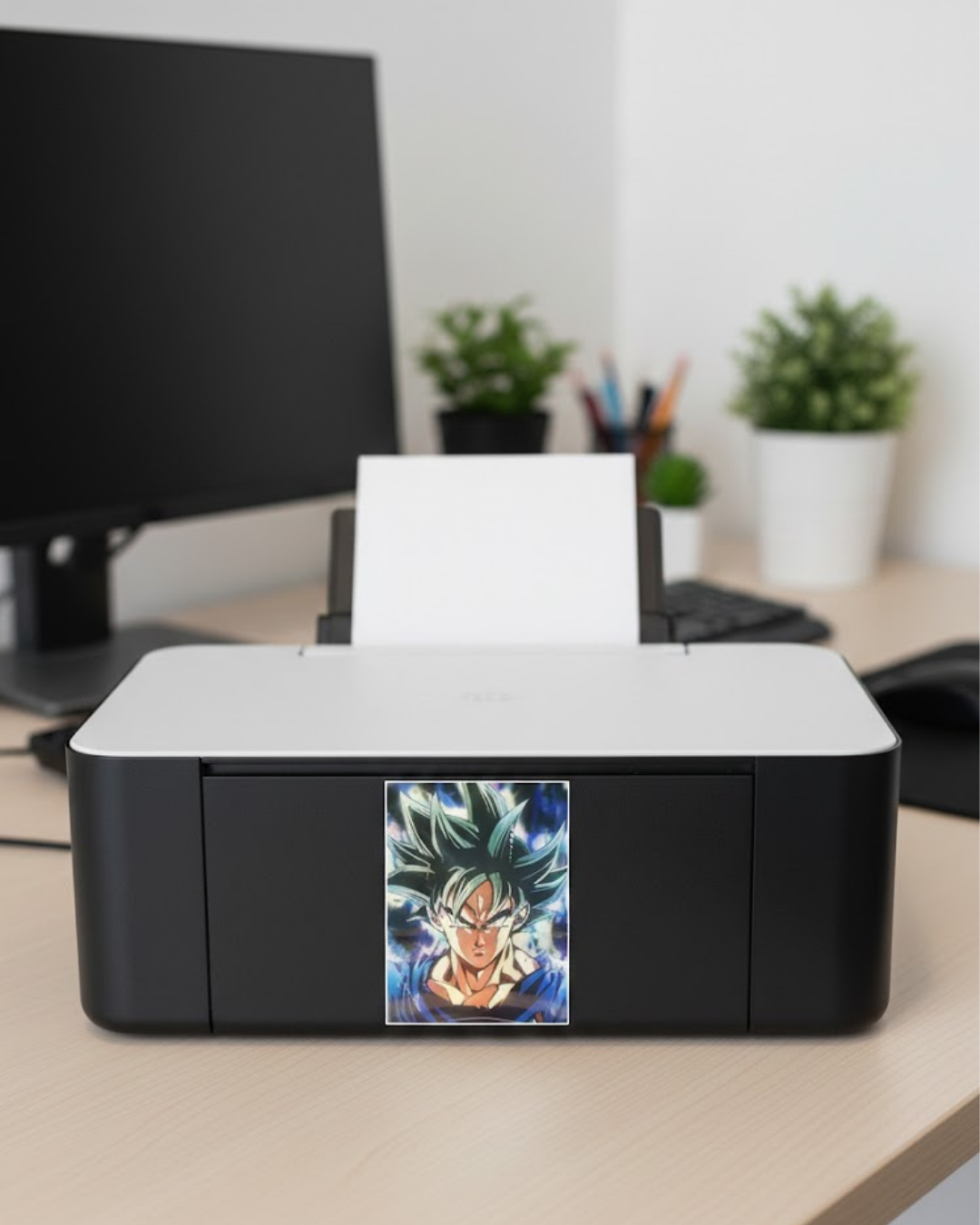 3D Lenticular Poster Silver Hair Warrior Motion Sticker 30x40cm Ultra Mastered Art
