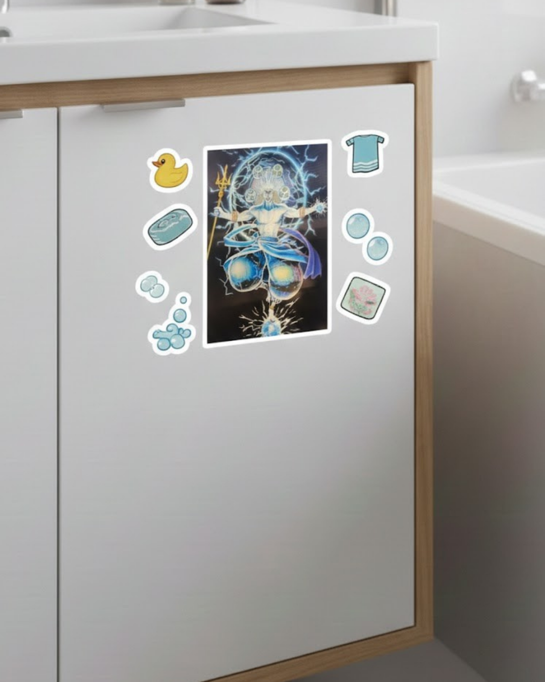 3D Lenticular Poster God of Thunder Motion Sticker 30x40cm Lightning Warrior Art