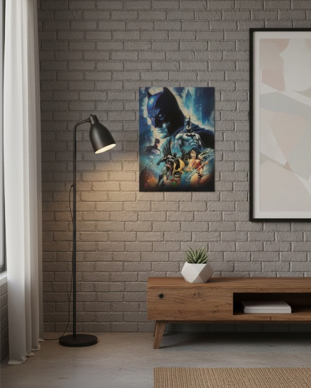 Dark Night Guardian 3D Holographic Poster Hero of the City Motion Sticker 30x40cm