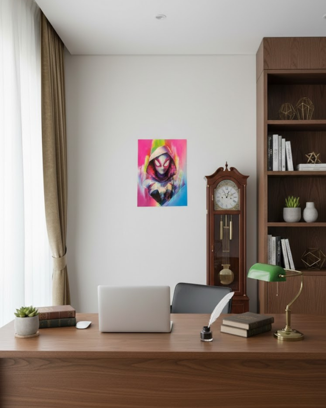 3D Lenticular Poster Black & Red Spider Hero Motion Sticker 30x40cm Web-Slinger Art