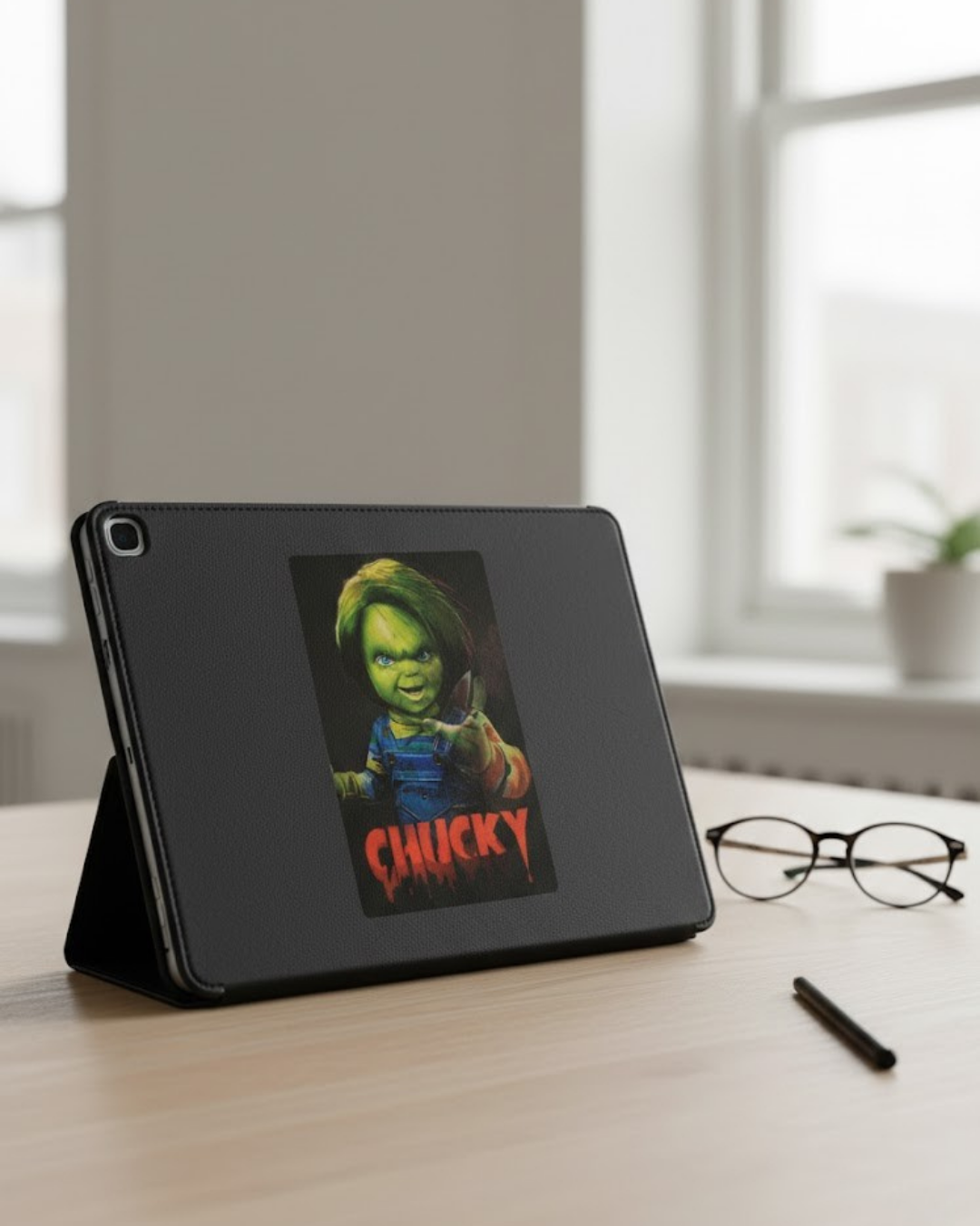 3D Lenticular Poster Scary Evil Doll Motion Sticker 30x40cm Horror Wall Art